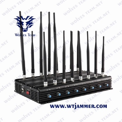 τηλεφωνικό Jammer AC100-240V 35W κυττάρων GSM Lojack 3G 4G 5G τηλεχειρισμός