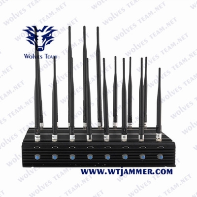 τηλεφωνικό Jammer AC100-240V 35W κυττάρων GSM Lojack 3G 4G 5G τηλεχειρισμός
