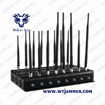 τηλεφωνικό Jammer AC100-240V 35W κυττάρων GSM Lojack 3G 4G 5G τηλεχειρισμός