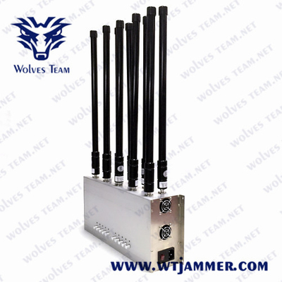 3200-3600MHz κυψελοειδές Jammer σημάτων ΠΣΤ Lojack 3G 4G 5G VHF UHF 5G