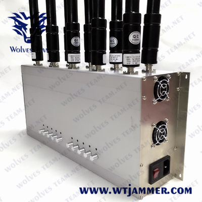 3200-3600MHz κυψελοειδές Jammer σημάτων ΠΣΤ Lojack 3G 4G 5G VHF UHF 5G