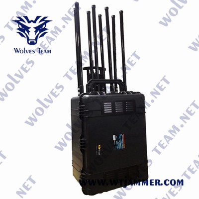 Jammer 5.8G σημάτων 300W CDMA φορητό GSM WIFI ΠΣΤ 3G 4G 5G για EOD