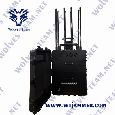 Jammer 5.8G σημάτων 300W CDMA φορητό GSM WIFI ΠΣΤ 3G 4G 5G για EOD