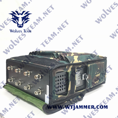 Στρατιωτικά Jammer σημάτων σακιδίων πλάτης RF PC 3G 4G 90W του DCS GSM