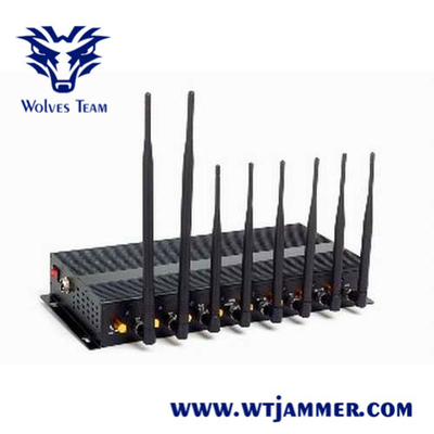 Jammer σημάτων GSM WIFI ασύρματο κιβώτιο αργιλίου του DCS PHS 16W φορητό