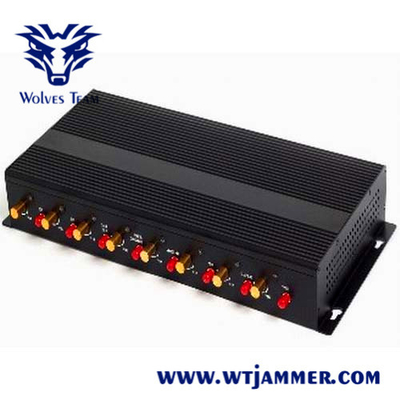 Jammer σημάτων GSM WIFI ασύρματο κιβώτιο αργιλίου του DCS PHS 16W φορητό