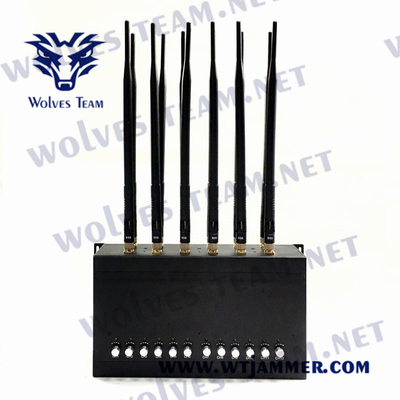 Jammer 12 ζώνη VHF UHF 24W GSM CDMA 240VAC Lojack για το τηλέφωνο κυττάρων