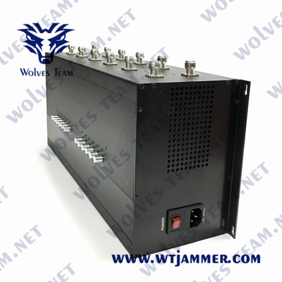 UHF Jammer 50W Walkie τηλεφωνικών σημάτων VHF ομιλούσα ταινία 12 κεραία Lojack