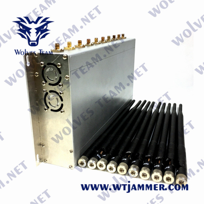 Κυψελοειδές Jammer 10W UHF VHF 3G 4G 5G 240VAC WiFi σημάτων GSM CDMA
