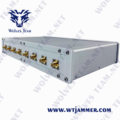 Jammer CDMA σημάτων ΠΣΤ 3G 4G 5G WiFi Lojack GSM 50W με τον προσαρμοστή εναλλασσόμενου ρεύματος