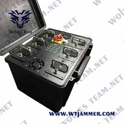 300W Jammer σημάτων βομβών PC 8 στρατιωτικό 5G GSM CDMA του DCS ζωνών