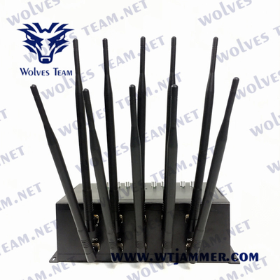 80W το κινητό τηλεφωνικό Jammer CDMA DCS 3G 4G 5G AC240V DC5V 12A GSM
