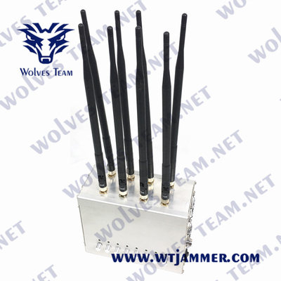 Jammer UHF VHF 2G 3G 4G 5G 80W 240VAC σημάτων GSM Lojack CDMA
