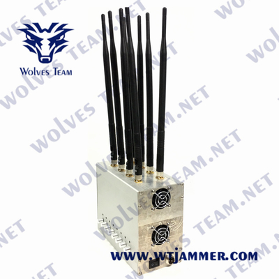 Jammer UHF VHF 2G 3G 4G 5G 80W 240VAC σημάτων GSM Lojack CDMA