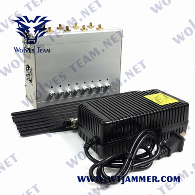 Jammer UHF VHF 2G 3G 4G 5G 80W 240VAC σημάτων GSM Lojack CDMA