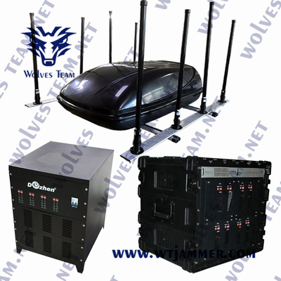 500W Jammer 24V CDMA σημάτων βομβών GSM μεταστρέφει με το χέρι τον έλεγχο για EOD