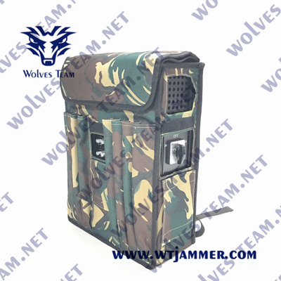 220W το στρατιωτικό Jammer σημάτων σακιδίων πλάτης DCS 3G 4G 5G 5dBi PC GSM