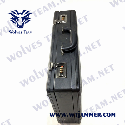 40W φορητό Jammer διευθετήσιμο RF 150m σημάτων το φορητό DCS GSM βαλιτσών