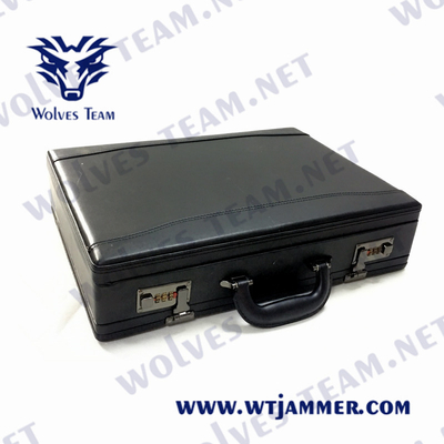40W φορητό Jammer διευθετήσιμο RF 150m σημάτων το φορητό DCS GSM βαλιτσών