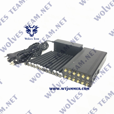 Jammer 3G 4G 5G WiFi φορητό 12W UHF VHF σημάτων GSM RF CDMA