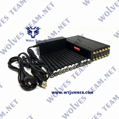 Jammer 3G 4G 5G WiFi φορητό 12W UHF VHF σημάτων GSM RF CDMA