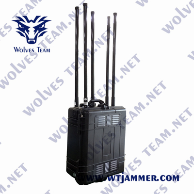 Φορητό Jammer 3G 4G LTE 4G Wimax 5G WIFI 1200W 1000m σημάτων PC CDMA