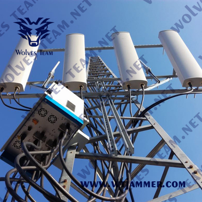 600w Jammer στρατιωτικό 2g 3g 4g Wifi VHF UHF σημάτων προσαρμόζει τη συχνότητα