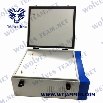 600w Jammer στρατιωτικό 2g 3g 4g Wifi VHF UHF σημάτων προσαρμόζει τη συχνότητα