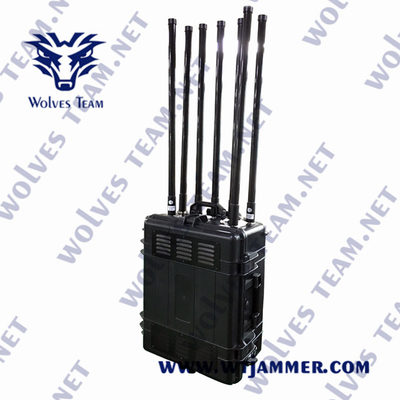 5g υπαίθρια βόμβα 500m φορητό Jammer σημάτων 500 Watt