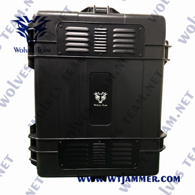 Jammer σημάτων GSM υψηλής δύναμης Adjustble αδιάβροχα PC 3g 4g 5g όλα