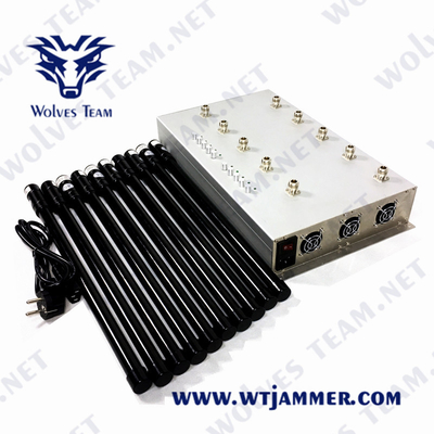 Ρύθμιση 12 Jammer 2g 3g 4g 5g Wifi 5.8g τηλεφωνικών σημάτων κυττάρων κεραιών