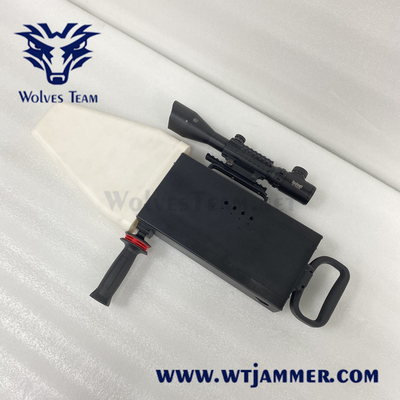 Jammer κηφήνων τύπων τουφεκιών αντι Blocker 1000-1500 σημάτων ΠΣΤ Wifi πυροβόλων όπλων μετρά τον κηφήνα παρεμπόδισης