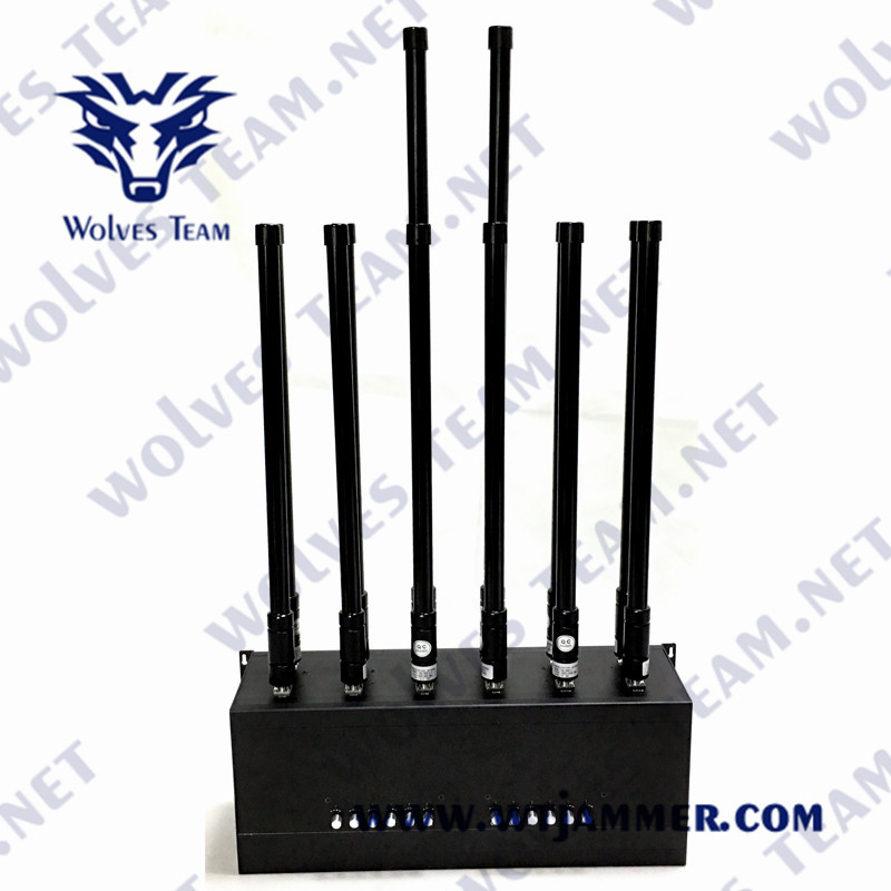 Jammer τηλεφωνικών σημάτων κυττάρων του DCS CDMA 3G 4G 5G PC GSM η υψηλή δύναμη ενσωμάτωσε την μπαταρία