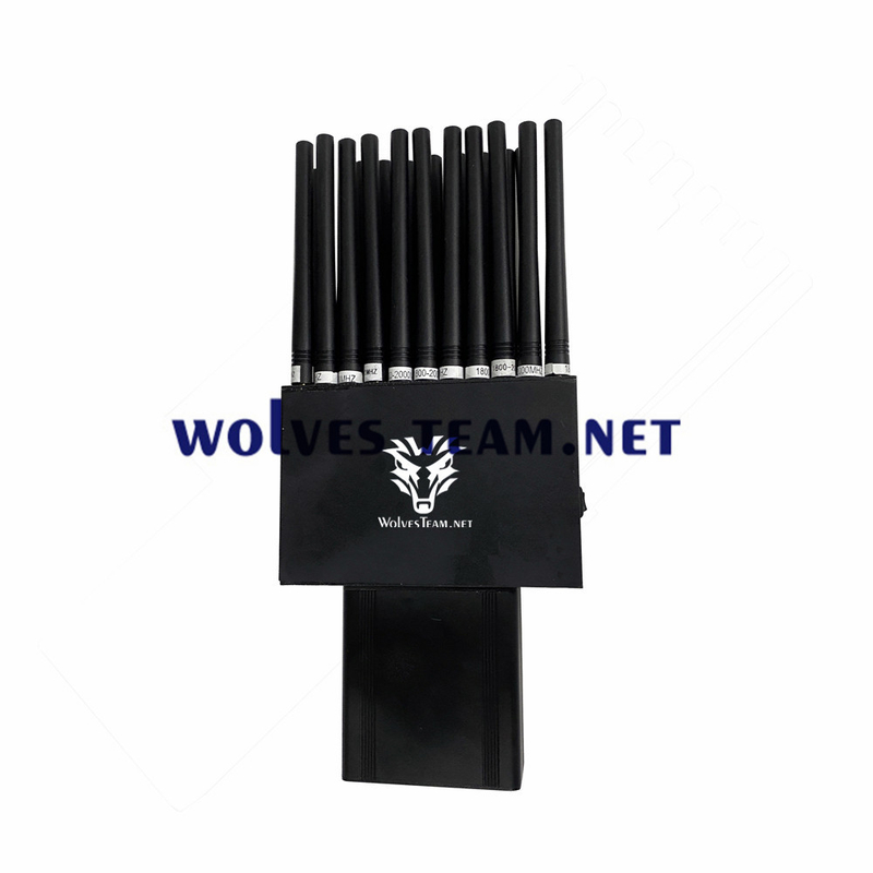 Jammer κυττάρων 22 ζωνών κυψελοειδές τηλεφωνικό GSM CDMA 3G 4G 5G WiFi2.4g/5.8g GPSL1 315/433/868MHz ασύρματο Jammer σημάτων