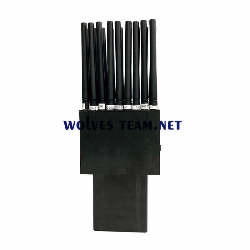 UHF VHF ασύρματο Jammer 18 κεραίες 2G 3G 4G 5G σημάτων ΠΣΤ RF315/433MHz WiFi