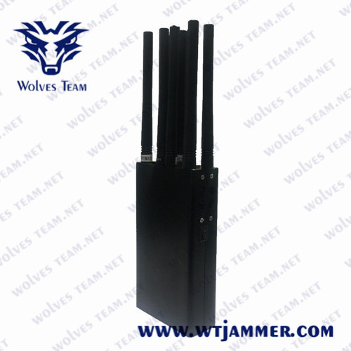 Jammer τηλεφωνικών σημάτων κυττάρων 3G 4G LTE 4G WIMAX 5G φορητή κεραία 8 φορητός τύπος
