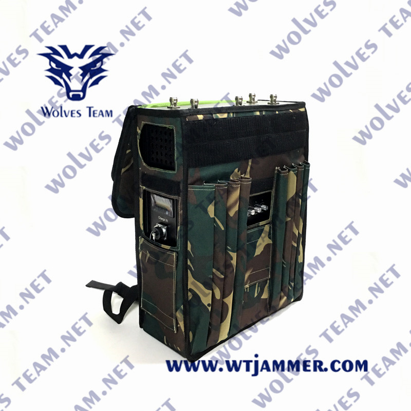IP65 Ισχυρό σακίδιο πλάτης Κινητό τηλέφωνο Jammer GPS GSM DCS 3G 4G 5G Blocker Κάλυψη έως 150 μέτρα