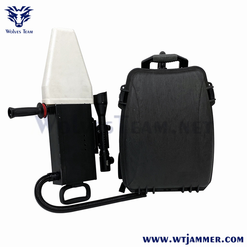 Αντι Jammer κηφήνων ΠΣΤ WIFI2.4G WIFI5.8G φορητός τύπος πυροβόλων όπλων σακιδίων πλάτης