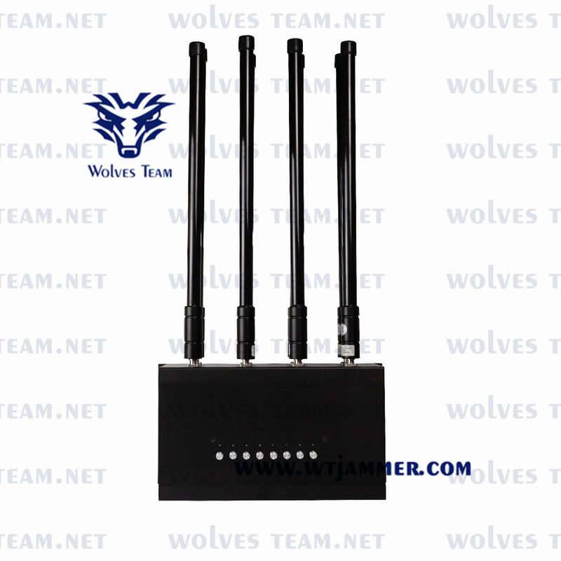 8 ζώνες Τζάμερ τηλεφώνου 175w Ασύρματο Rf Wifi2.4g Wifi 5.8g Cdma 3g 4g