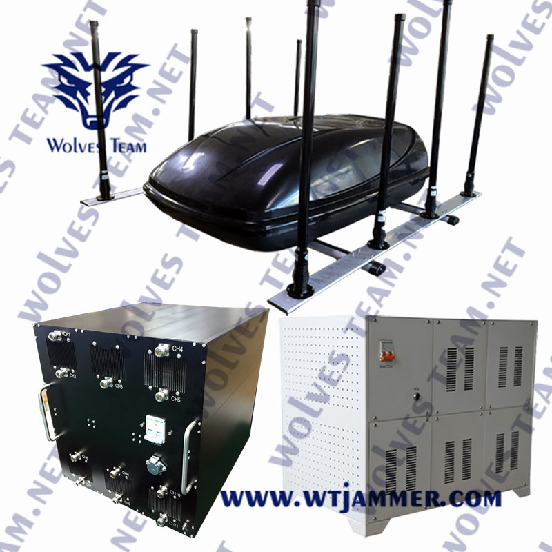 6 ζώνες υψηλής ισχύος WiFi1.2g WiFi2.4G WiFi5.8 GSM900 Οχήμα Drone Jammer