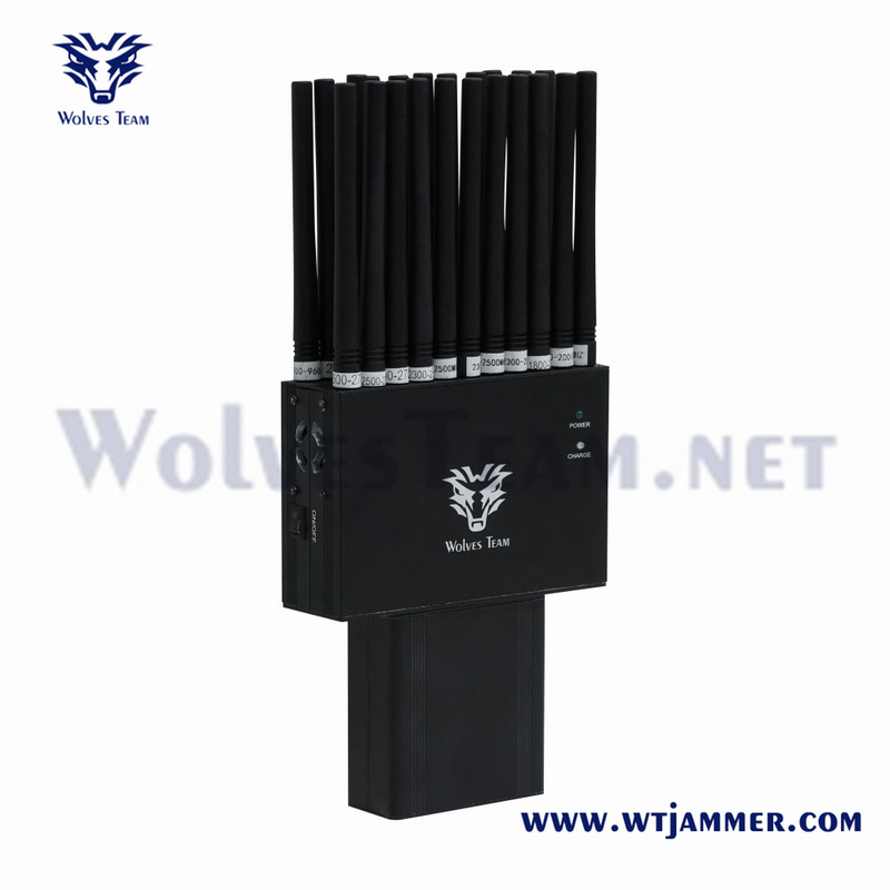 Χονδρικό 22 Bands 2G 3G 4G 5G Τζάμερ Χεριζόμενο GPS Lojack WiFi GPS RF 315/433/868MHz Τζάμερ