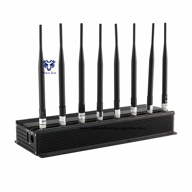 Πολυ Jammer τηλεφωνικών σημάτων κυττάρων GSM WiFi 3G 4G 5g τηλεχειρισμού κεραιών ζωνών πανκατευθυντικό δωμάτιο του /Exam συνεδρίασης
