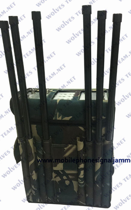 Όλοι σε μια κινητή Jammer σημάτων 5G Sigmal συσκευή που εμποδίζει το σήμα ΠΣΤ WiFi RF με τον τύπο σακιδίων πλάτης