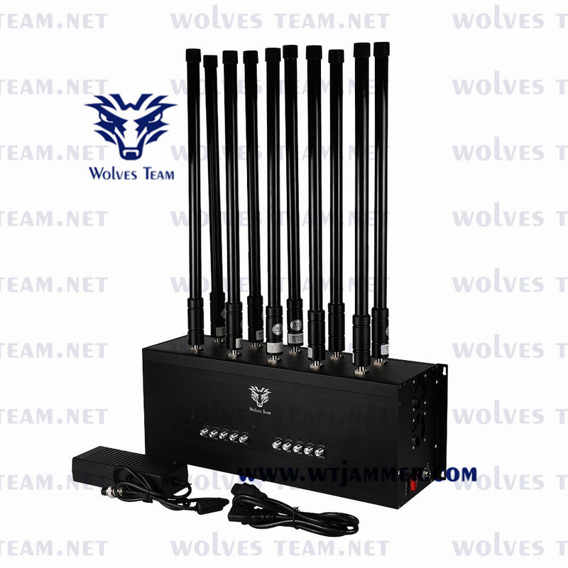 10 Jammer WIFI GSM CDMA ζωνών φορητό κινητό Jammer σημάτων ΠΣΤ Lojack