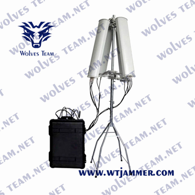 UHF Jammer 900W πελεκάνων IP65 VHF UMTS WCDMA για τη στρατιωτική συνοδεία VIP οχημάτων