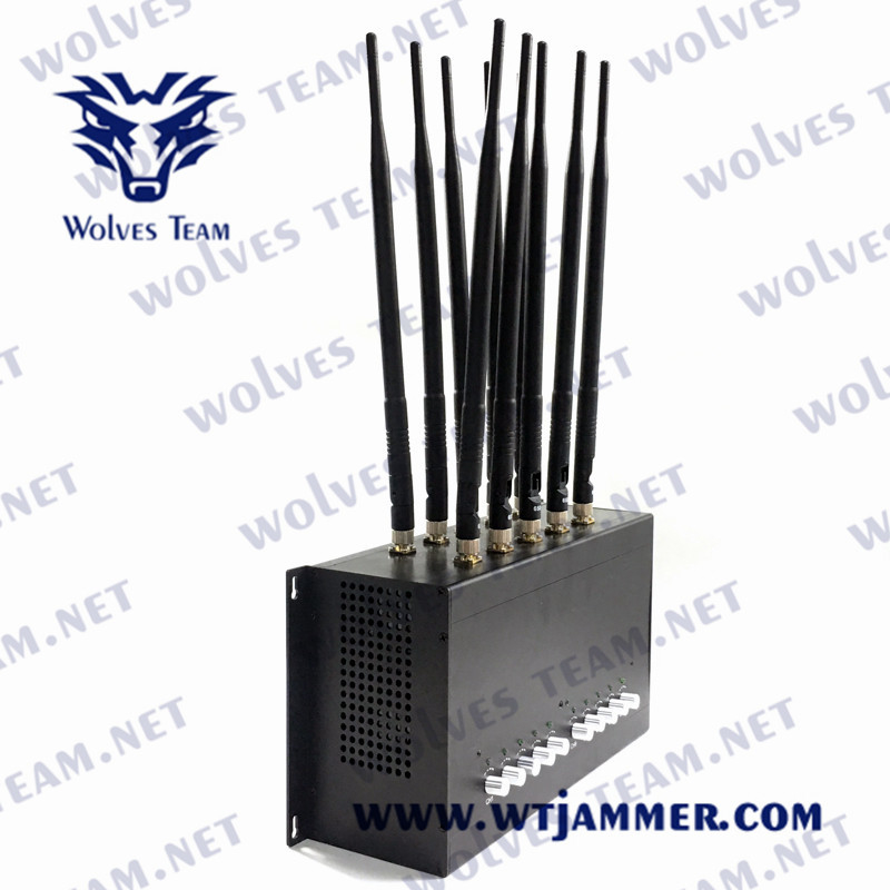 90W τηλεφωνικό Jammer 3G κυττάρων Jammer CDMA του DCS PHS 4G 5G GSM με τον προσαρμοστή εναλλασσόμενου ρεύματος