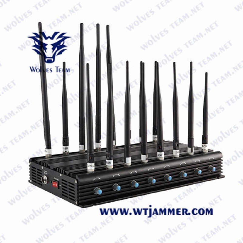 τηλεφωνικό Jammer AC100-240V 35W κυττάρων GSM Lojack 3G 4G 5G τηλεχειρισμός