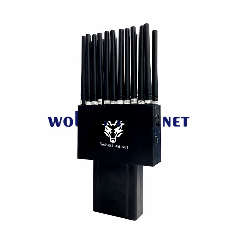 22 Jammer σημάτων ζωνών 22W RF ΠΣΤ Lojack τηλεφωνικού GSM 3G 4G 5G Wifi κυττάρων