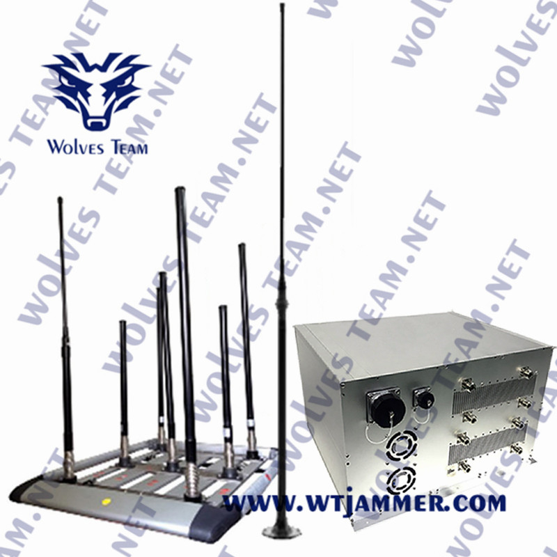 Jammer WIFI VHF βομβών 330W IED UHF ΠΣΤ 4G 5G με DDS το σύστημα συνοδειών