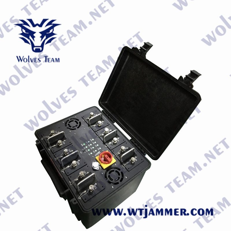 Jammer 1000W διευθετήσιμο 3G 4G 5G WIFI 2.4G 5.8G σημάτων οχημάτων GSM CDMA ΠΣΤ